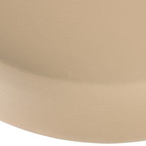Hortense - set de 2 tables basses forme champignon en fer beige mat