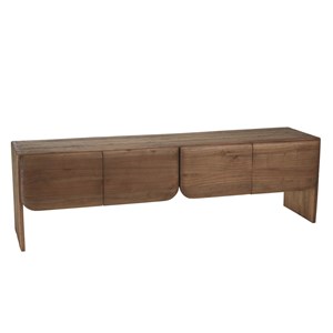 Romy - meuble tv 4 portes en bois de mindi