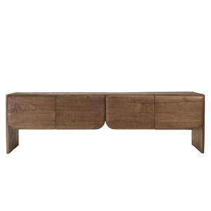 Romy - meuble tv 4 portes en bois de mindi