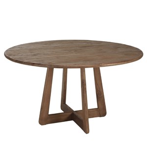 Romy - table à manger ronde 140x140cm en bois de mindi