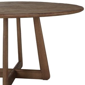 Romy - table à manger ronde 140x140cm en bois de mindi