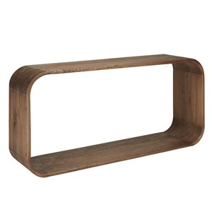 Romy - console design arrondi en bois de mindi