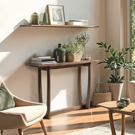 Romy - console 120cm en bois de mindi