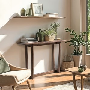 Romy - console 120cm en bois de mindi