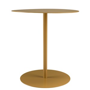 Agathe - table d'appoint ronde en acier marron d40cm