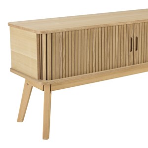 Agathe - meuble tv 100x30cm en bois couleur naturelle