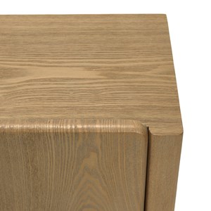 Ella - buffet l213 couleur naturelle 4 portes design arrondi