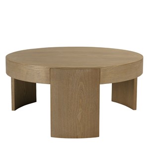 Ella - table basse ronde d90cm couleur naturelle design arrondi
