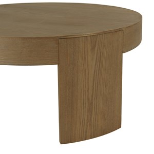 Ella - table basse ronde d90cm couleur naturelle design arrondi