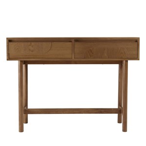 Mario - console couleur naturelle 2 tiroirs décor motif arrondi
