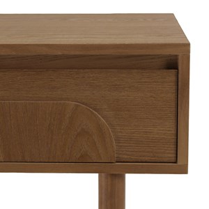 Mario - console couleur naturelle 2 tiroirs décor motif arrondi