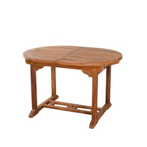 Maeva - ensemble de jardin bois teck huilé table 120*180 cm 6 chaises