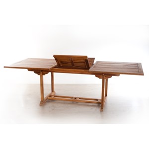 Maeva - ensemble de jardin bois teck huilé table 180*240cm + 6 chaises