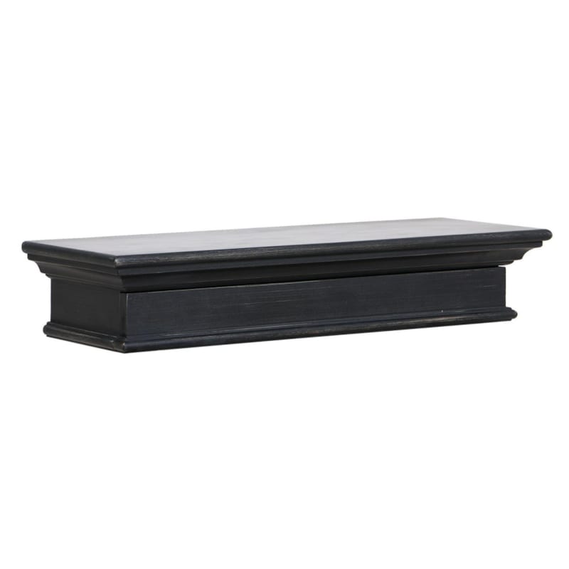 Etagère murale mdf noir - harmonie