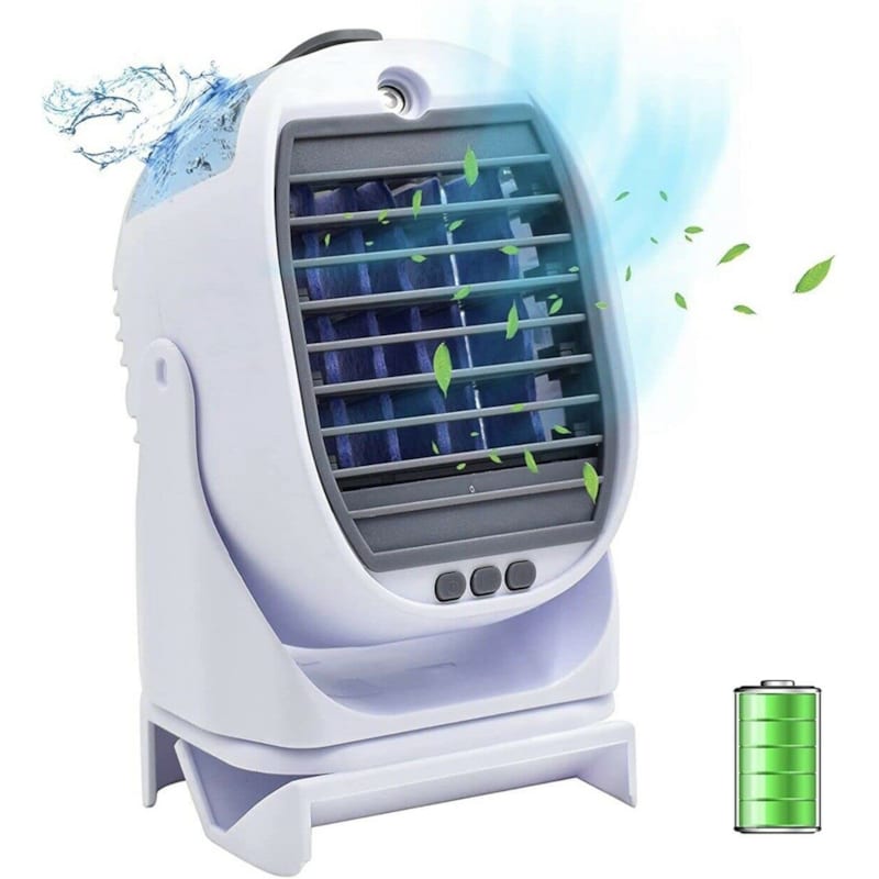 Fishtec - Mini climatiseur mobile - brumisateur et rafraîchisseur d'air