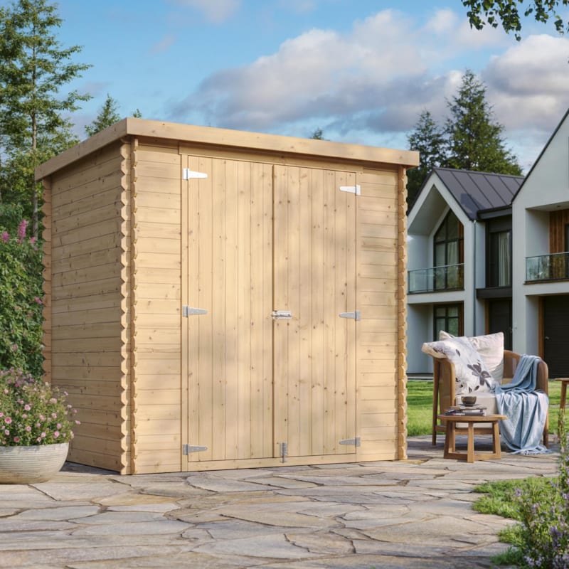Abri de jardin en bois 2,22m² cabanon de jardin extérieur pour avec sol imprégn