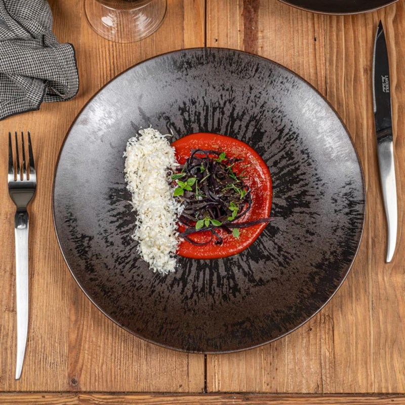 Assiette plate onyx 27 cm x6