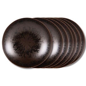 Assiette plate onyx 27 cm x6