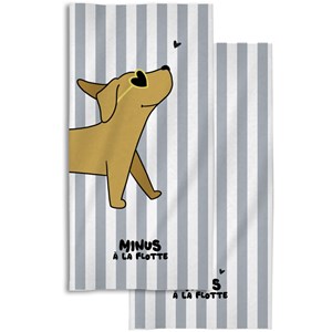 Serviette de plage minus chiot (70x140 cm)