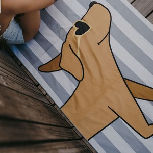 Serviette de plage minus chiot (70x140 cm)