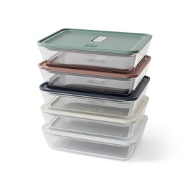 Lot de 5 lunch box en verre prep