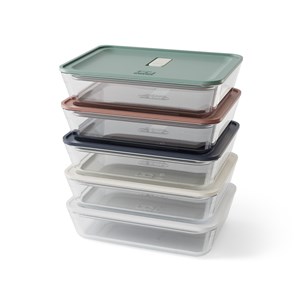 Lot de 5 lunch box en verre prep