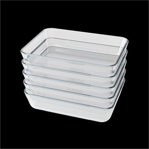 Lot de 5 lunch box en verre prep