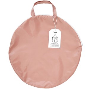 Tente en tissu recyclé uni rose