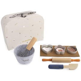 Valisette de jeu jouets en bois petit pâtissier