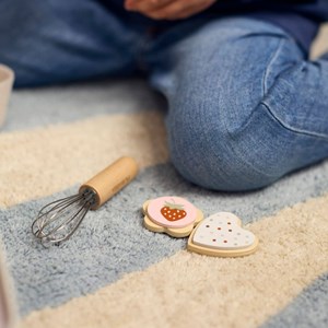 Valisette de jeu jouets en bois petit pâtissier