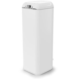 Poubelle à couches platinium blanche avec recharge