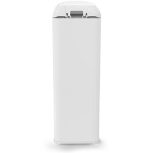 Poubelle à couches platinium blanche avec recharge