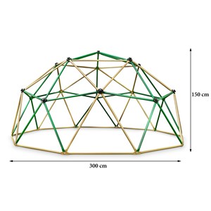 Dôme d'escalade enfant hypermotion ø3m acier galvanisé - jeu de jardin max 350kg