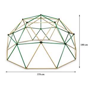 Grand dôme d'escalade hypermotion ø3,7m acier galvanisé- jeu de jardin max 350kg