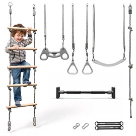 Ensemble gymnastique 6-en-1 hypermotion- aire de jeux maison et jardin- 100kg