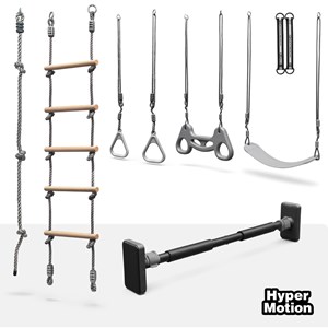Ensemble gymnastique 6-en-1 hypermotion- aire de jeux maison et jardin- 100kg