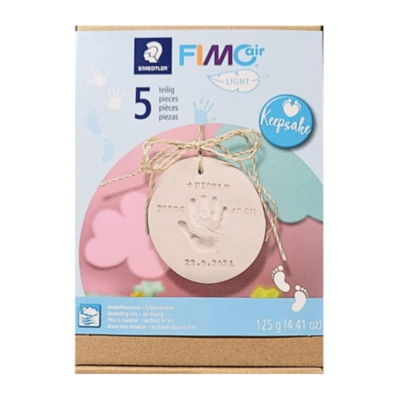 Fimo kit air light naissance - kit empreinte bébé