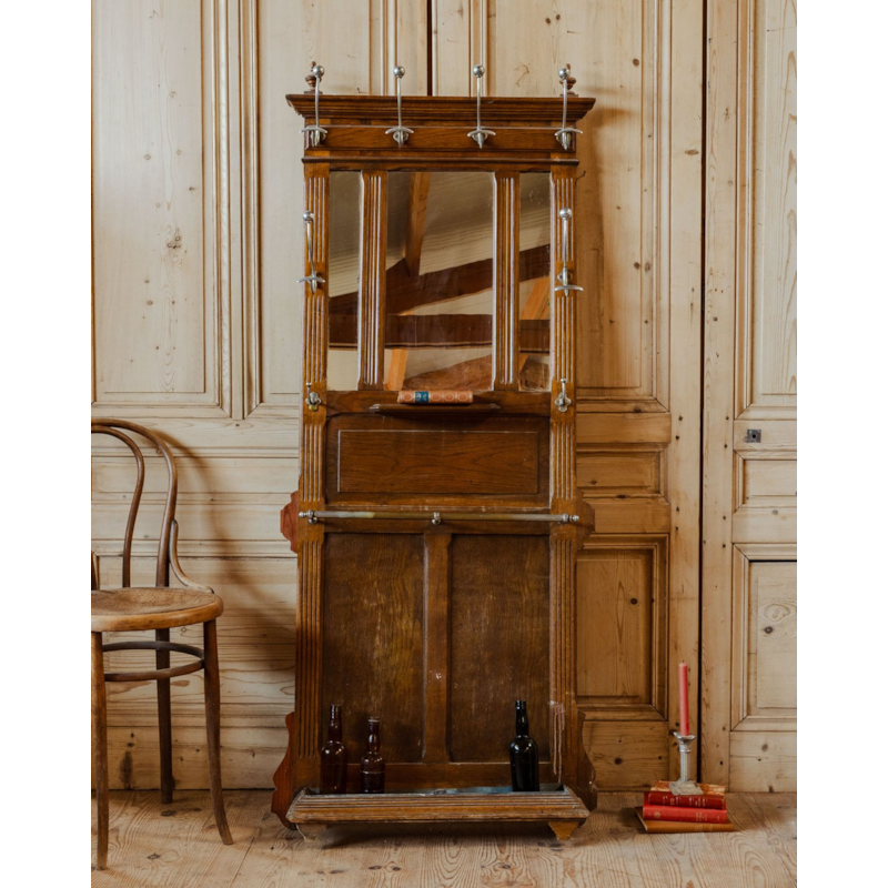Debongout - Porte-manteau vestiaire en bois n°338