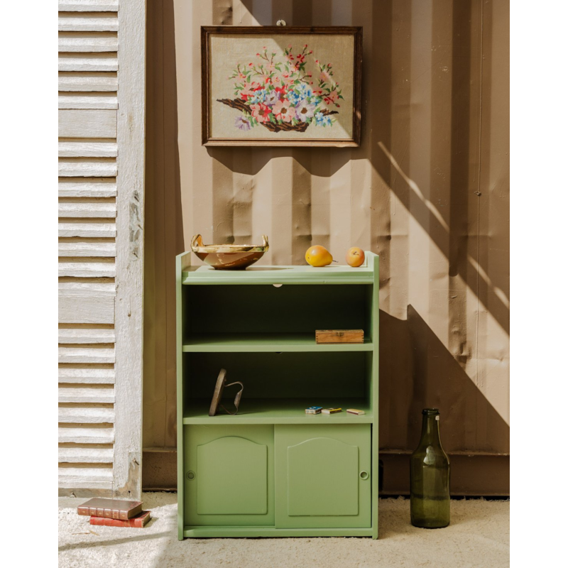 Gaëlle, l'étagère en bois vert n°879