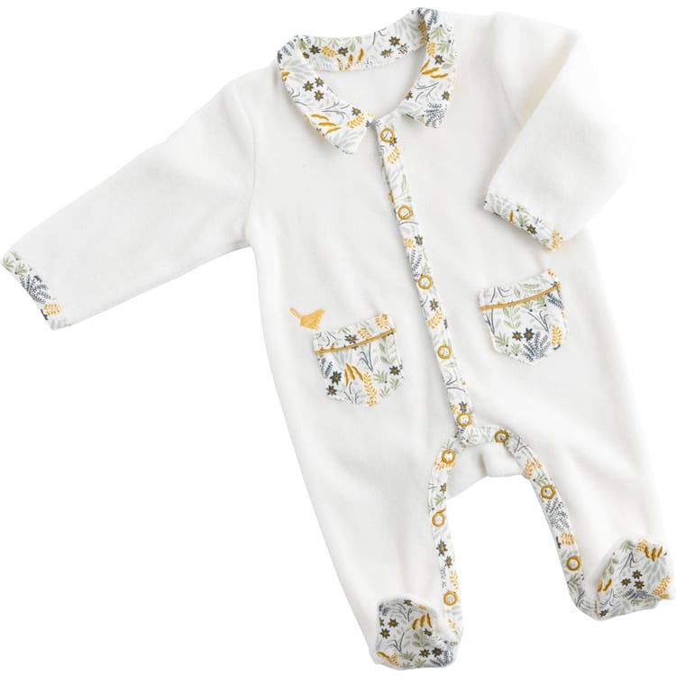 Pyjama chaud à col végétal promenons-nous (3 mois)