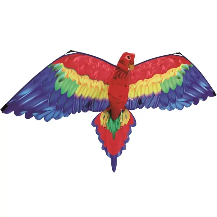 Cerf-volant Perroquet 3D Ejoyous – 140×78 Cm, Queue En Spirale, 100 M De Fil – Facile, Débutant, Enfant Et Adulte