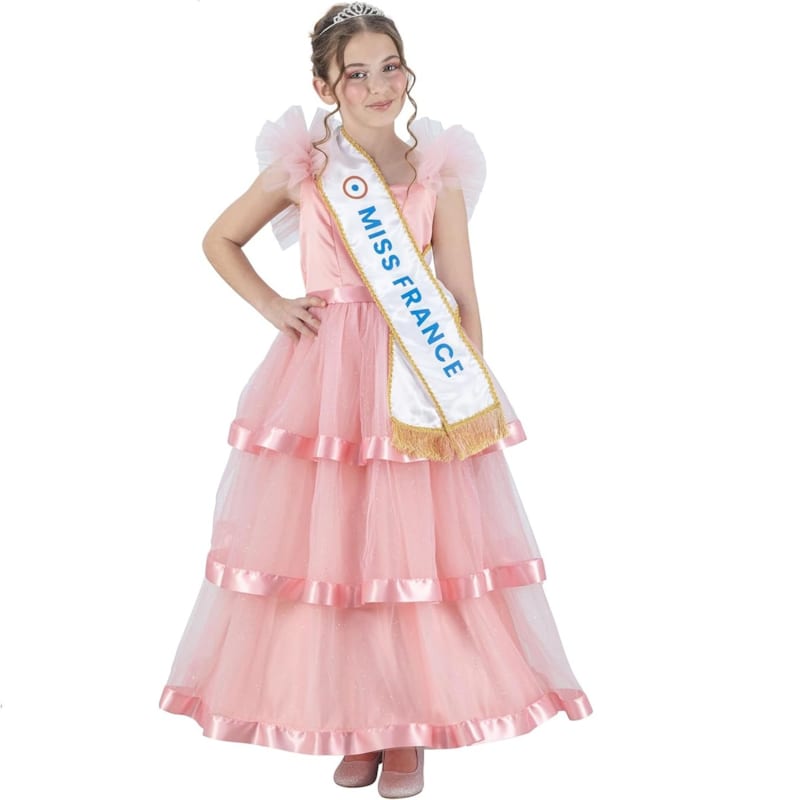 Chaks - Déguisement robe miss france rose 116 c