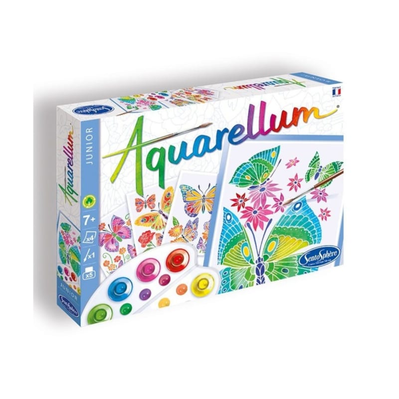 Aquarellum junior : papillons et feurs