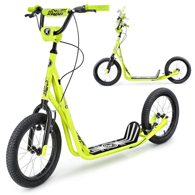 Trottinette urbaine hypermotion runkie à roues gonflables 16 pouces