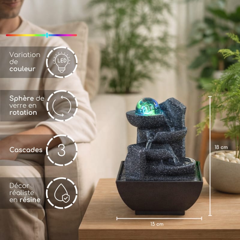 Mon espace détente : diffusion douce et fontaine zen (Zen Light) - Image 2