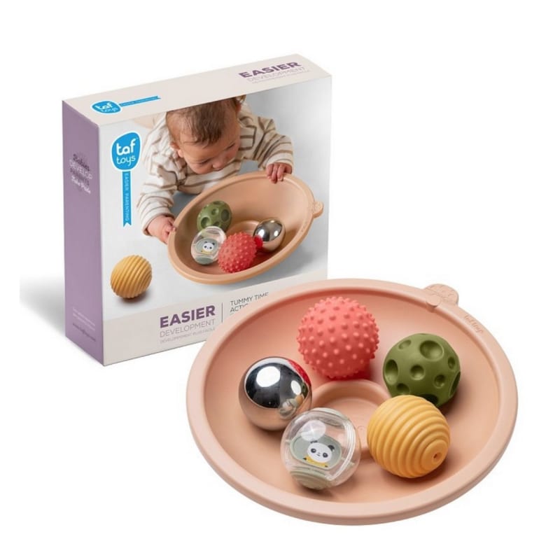 Ludi - Assortiment De 8 Balles Sensorielles - 8 Textures - Tailles 8 Et 10 Cm Seau Inclus