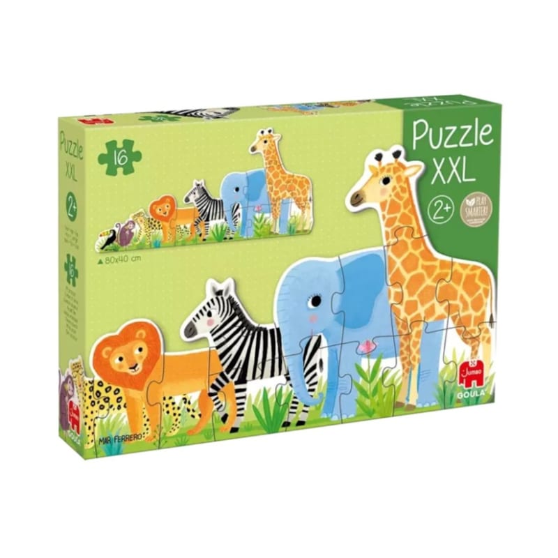 Puzzle xxl jungle : du plus petit au plu
