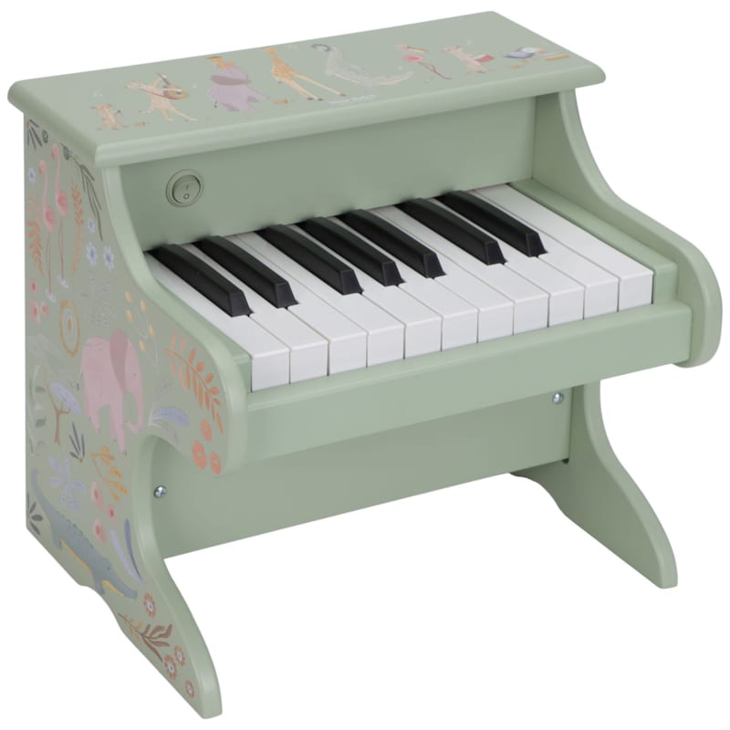Piano en bois vert safari friends