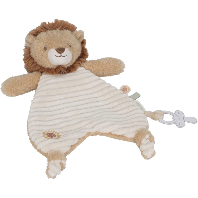 Doudou attache sucette lion safari friends