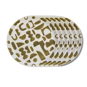 Assiette plate ohana 25 cm x6